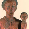 Pendé (République démocratique du Congo) - Statue féminine de faîtage